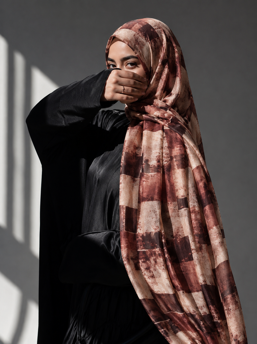 Gentleman Cotton-Linen Printed Hijabs