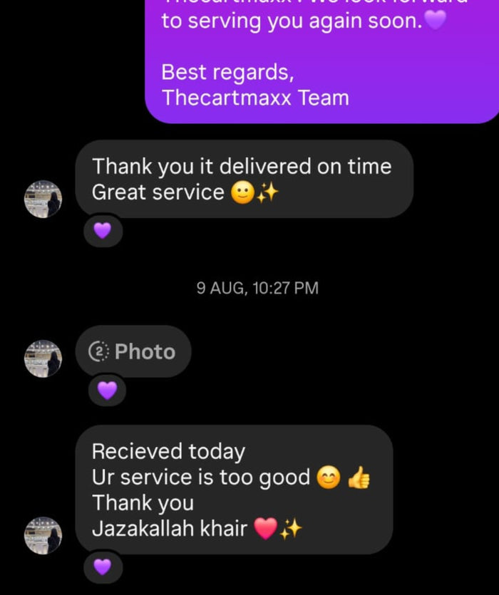 Customer review screenshot