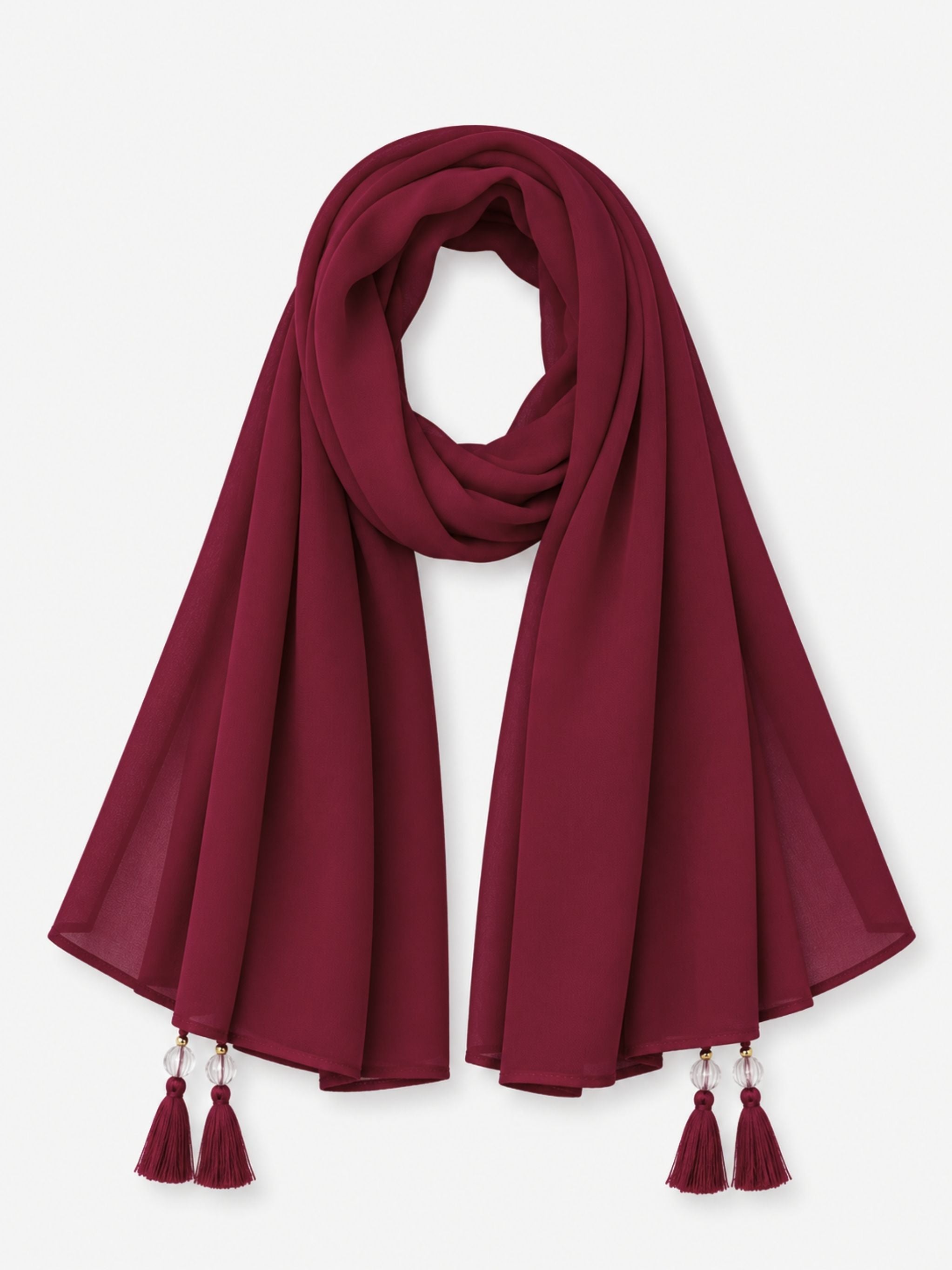 Classic Tassel Georgette Hijabs