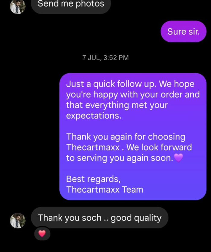 Customer review screenshot