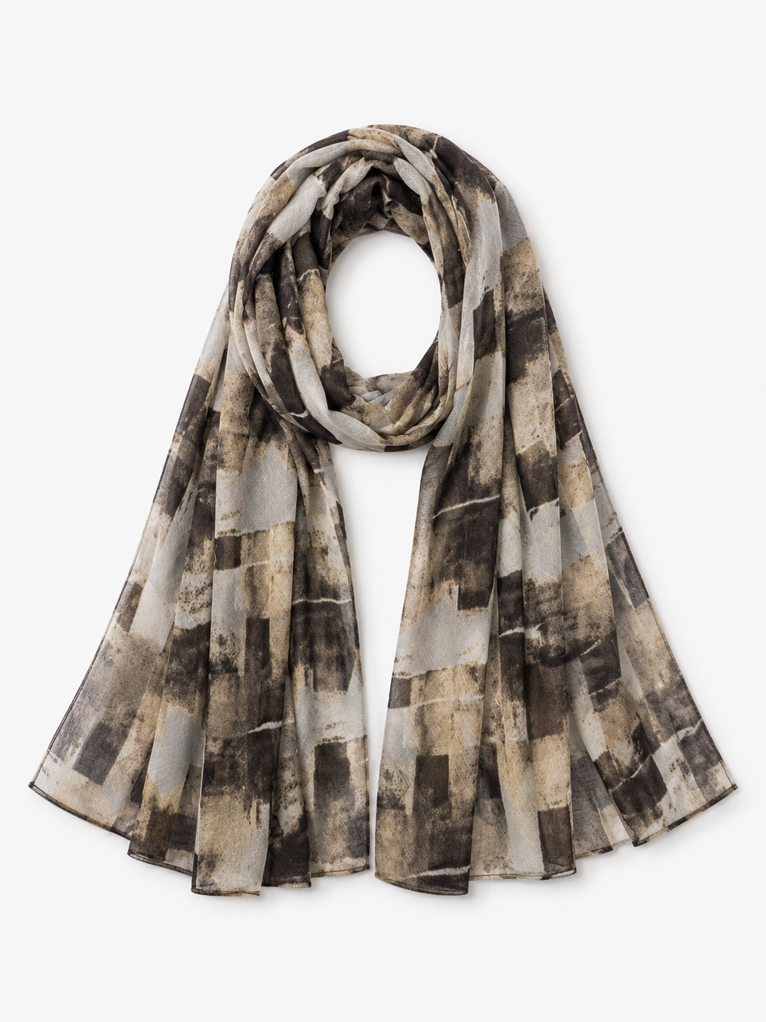 Gentleman Cotton-Linen Printed Hijabs