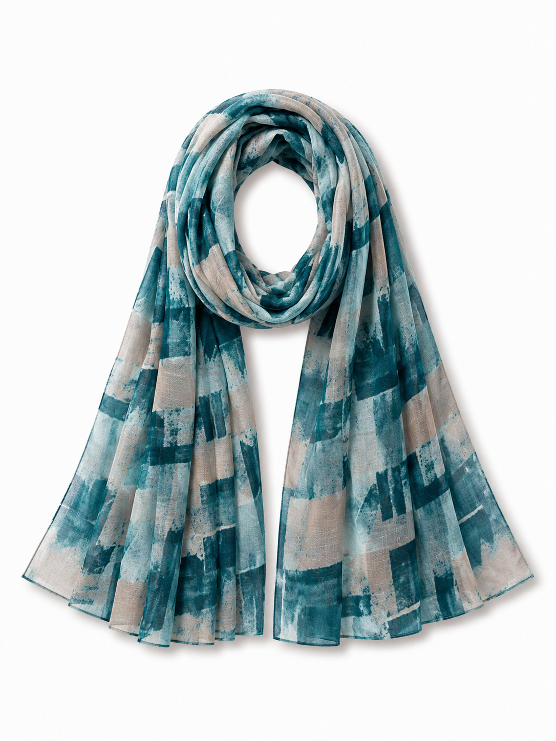 Gentleman Cotton-Linen Printed Hijabs