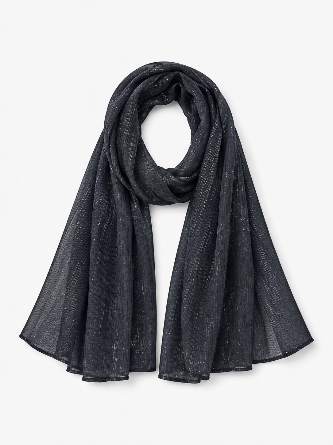 Crinkle Shimmer Chiffon Hijabs