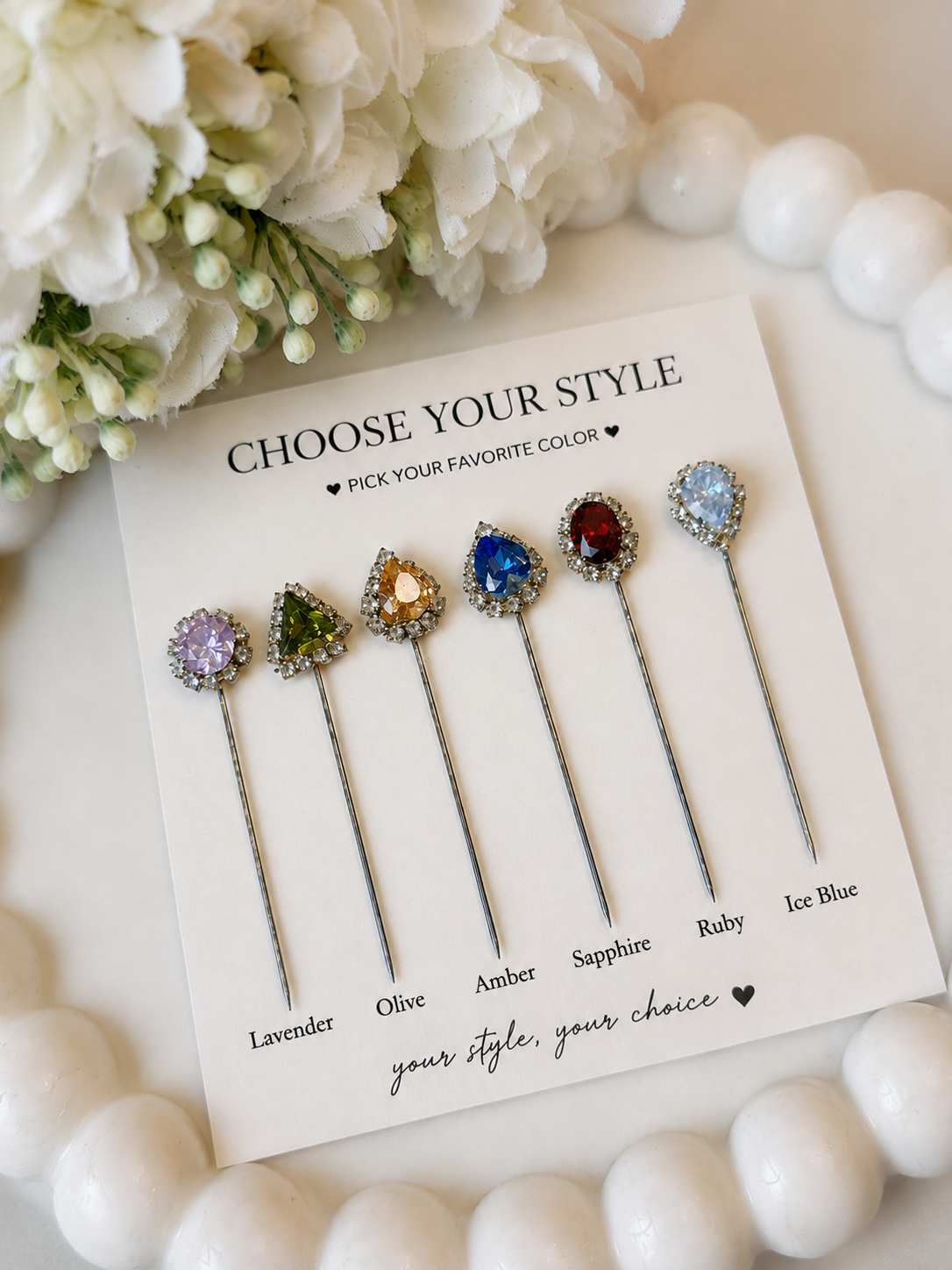 Royal Gemstone Hijab Pin