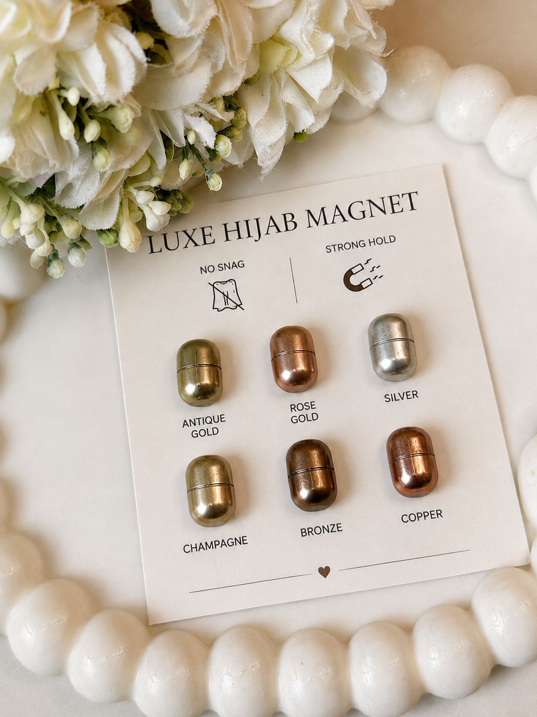 Gloss Hijab Magnets For Women