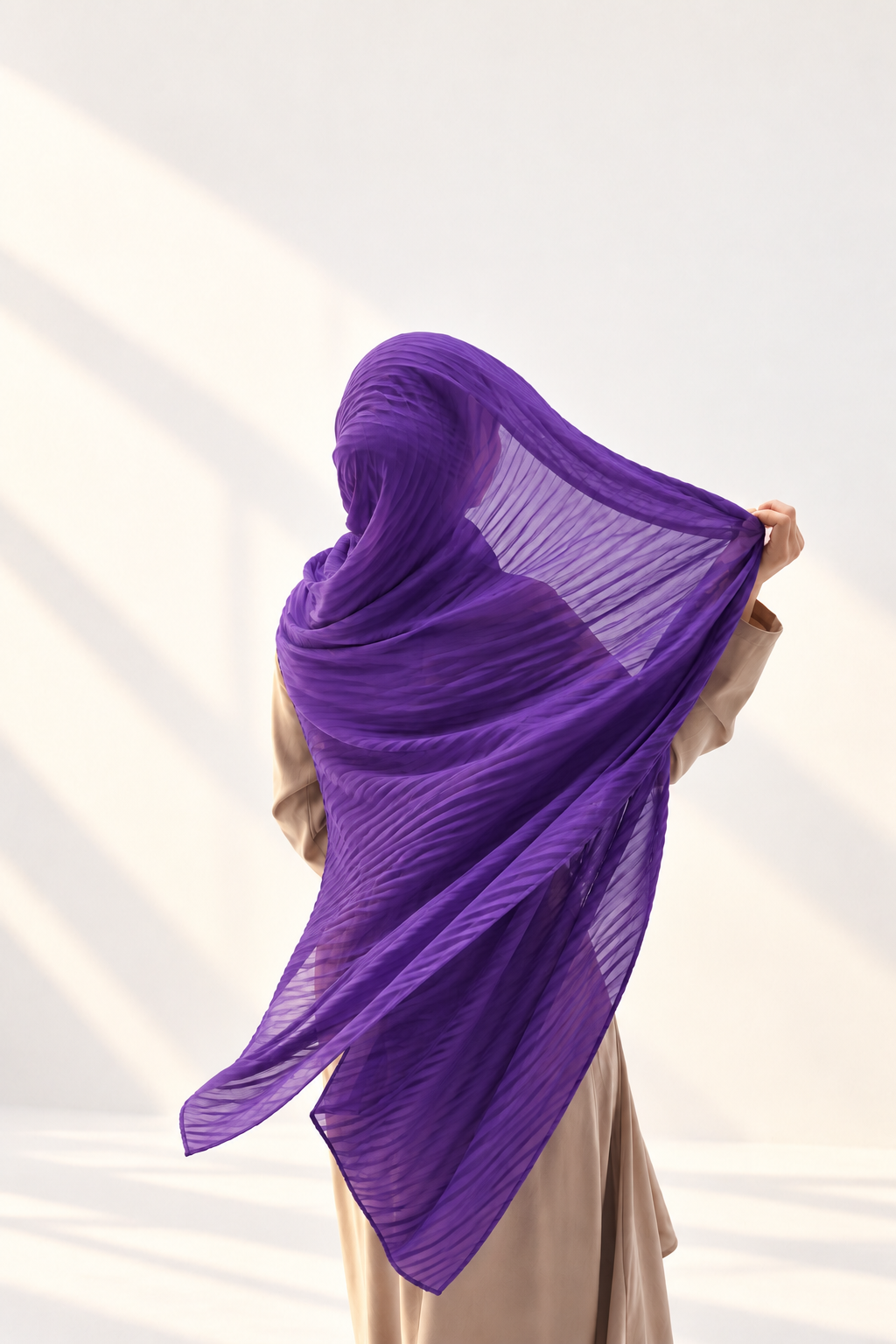 Classic Pleated Georgette Hijabs