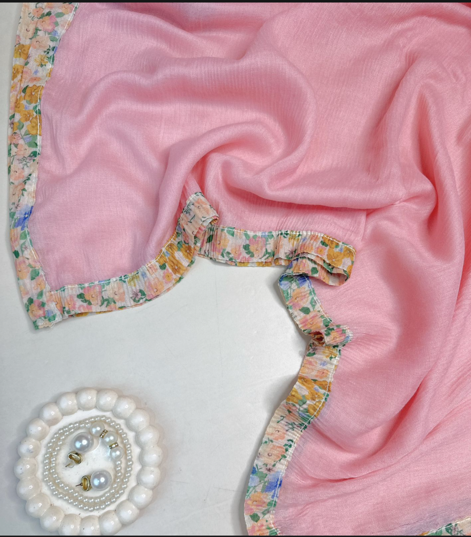 Luxe Crimson Bloom Hijabs