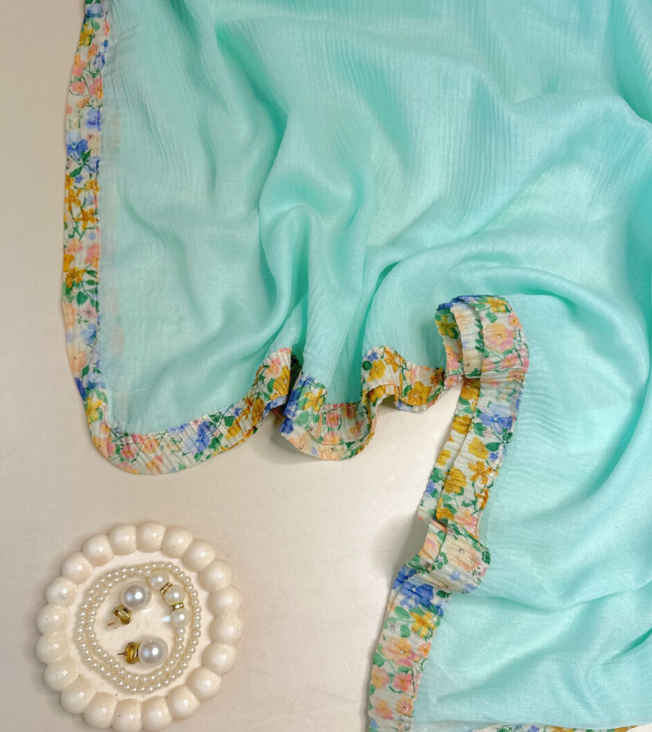 Luxe Crimson Bloom Hijabs