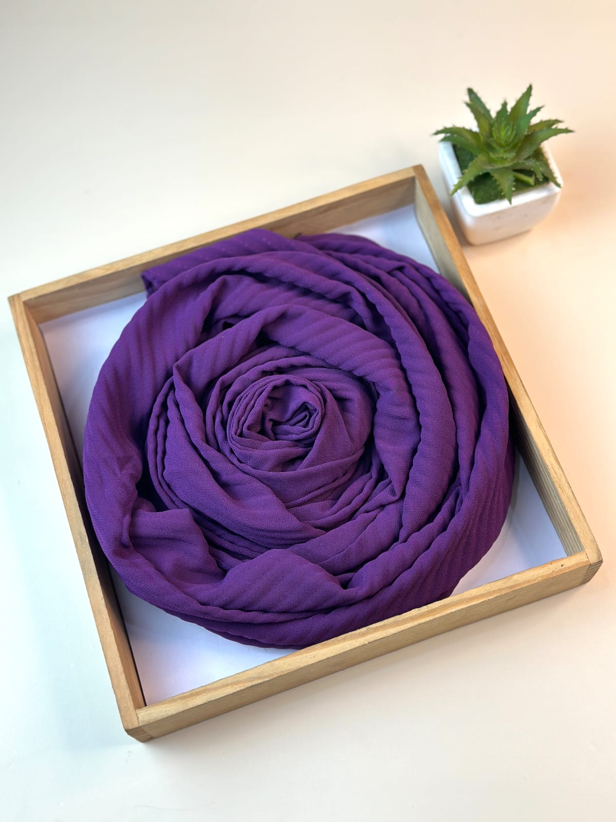 Classic Pleated Georgette Hijabs