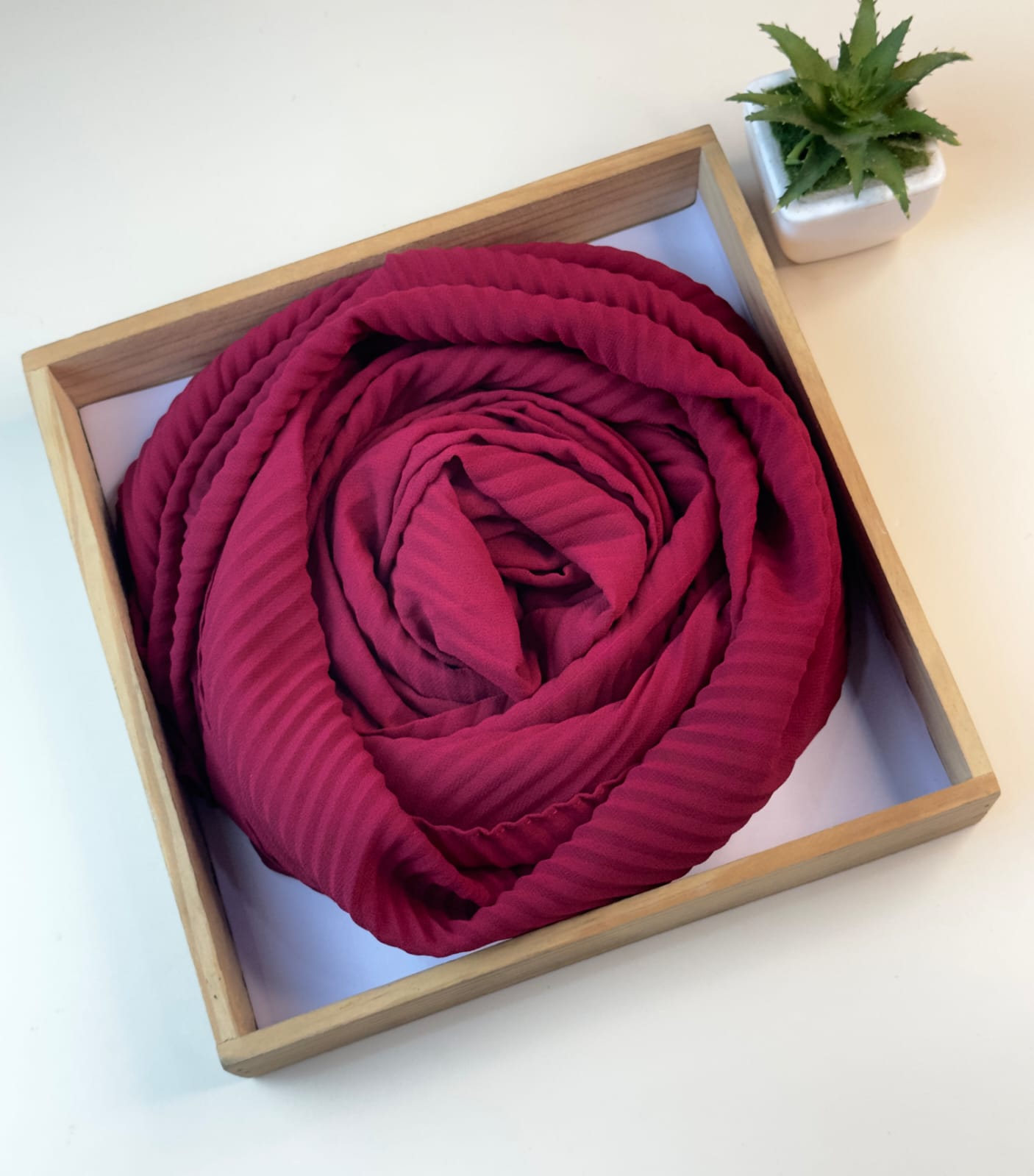 Classic Pleated Georgette Hijabs