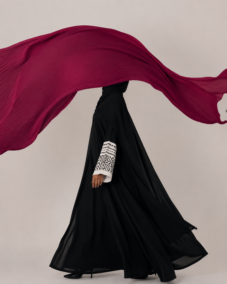 Classic Pleated Georgette Hijabs