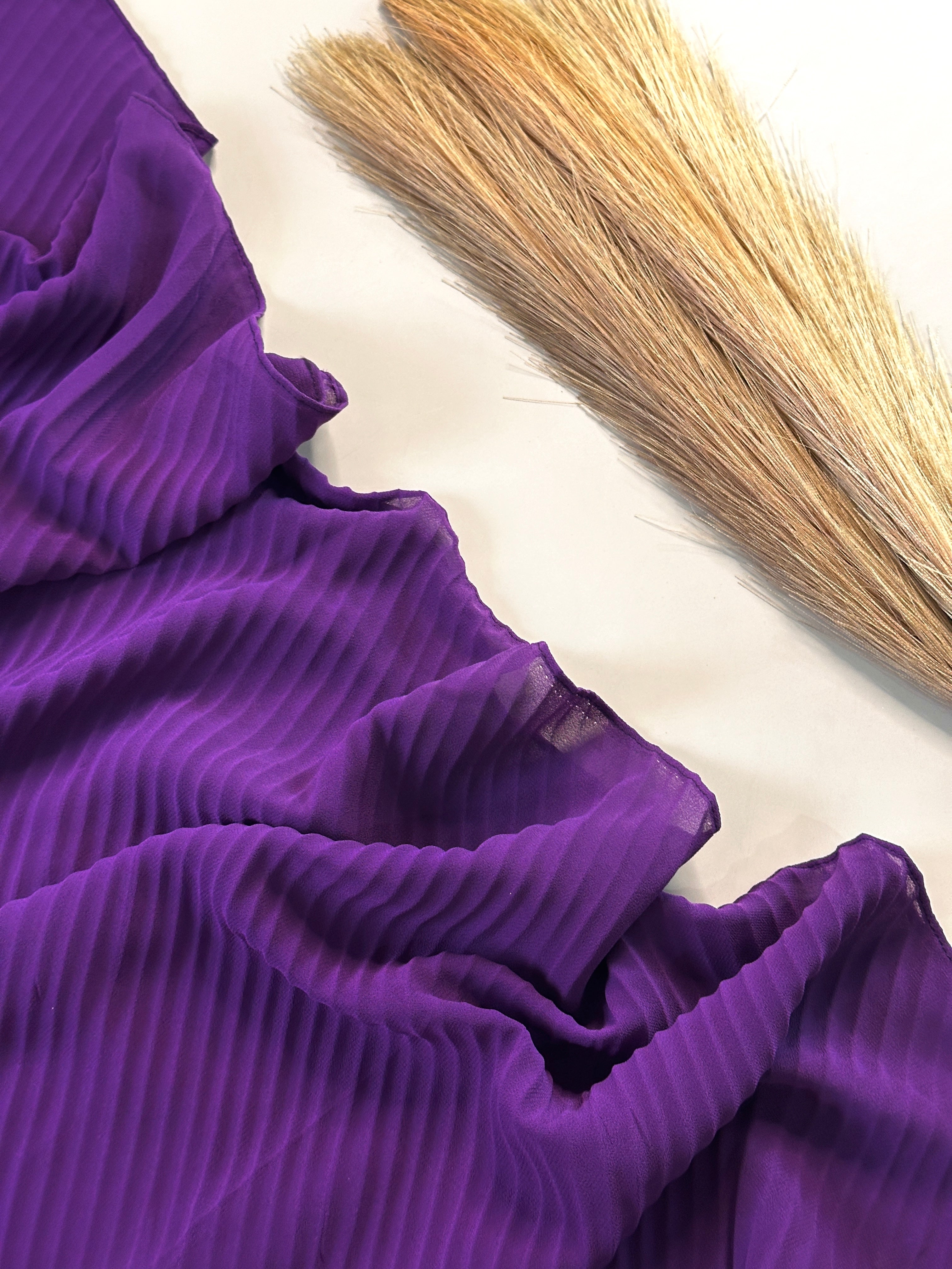 Classic Pleated Georgette Hijabs
