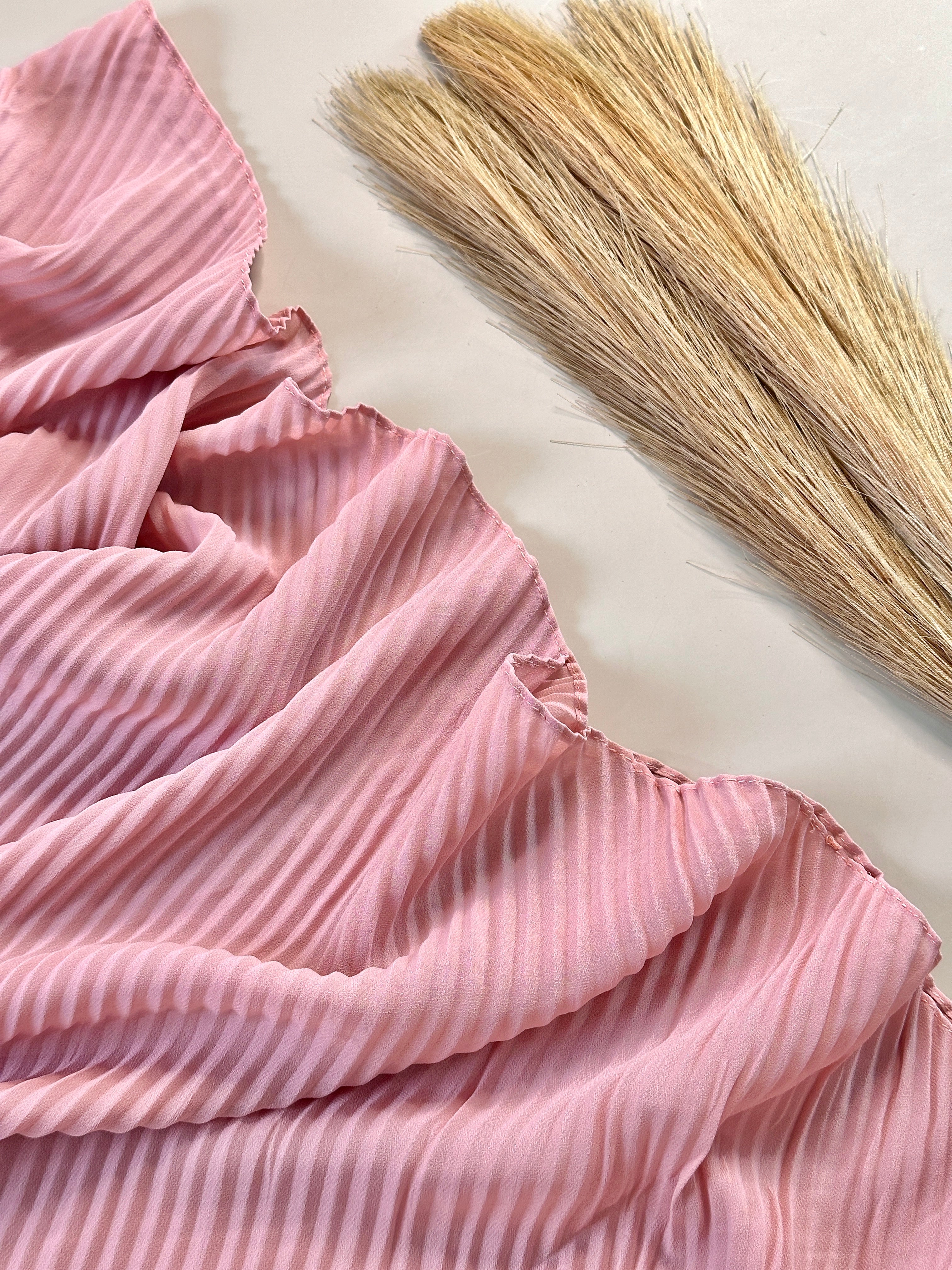 Classic Pleated Georgette Hijabs