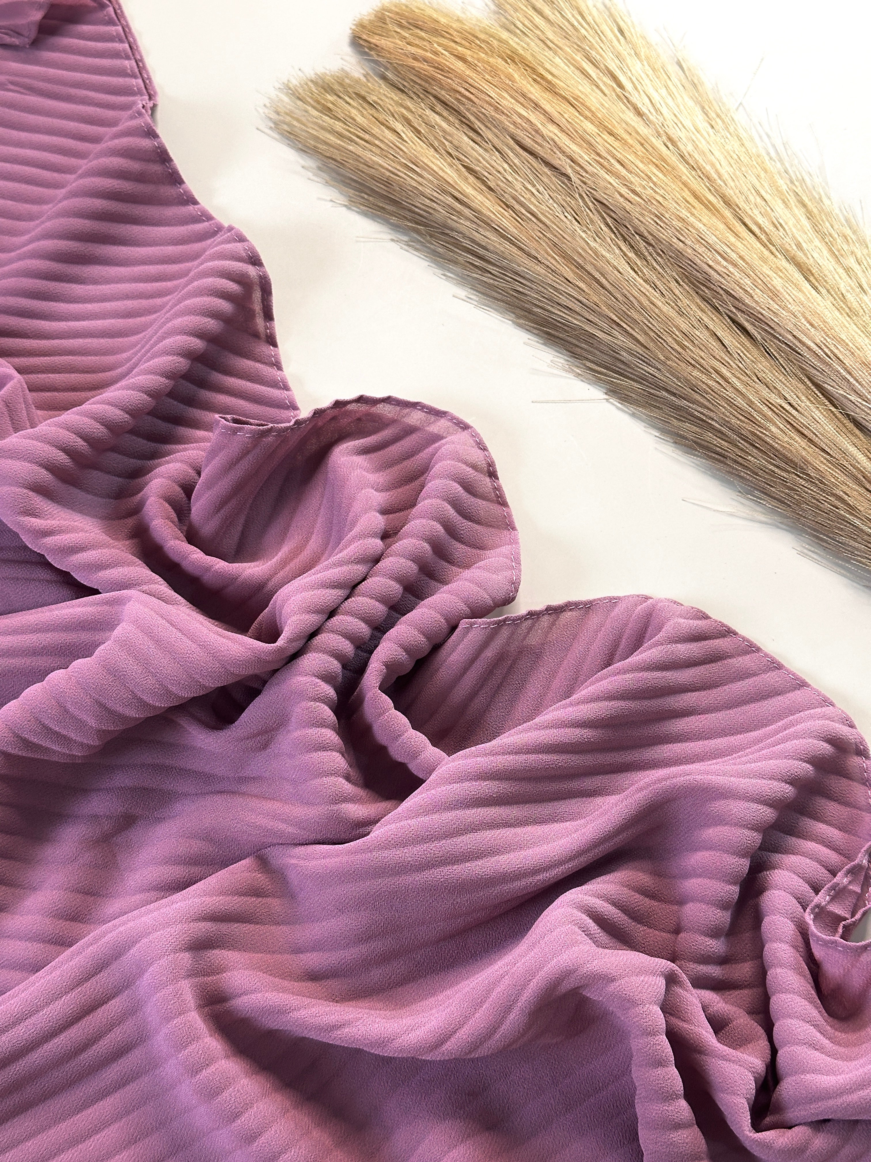 Classic Pleated Georgette Hijabs