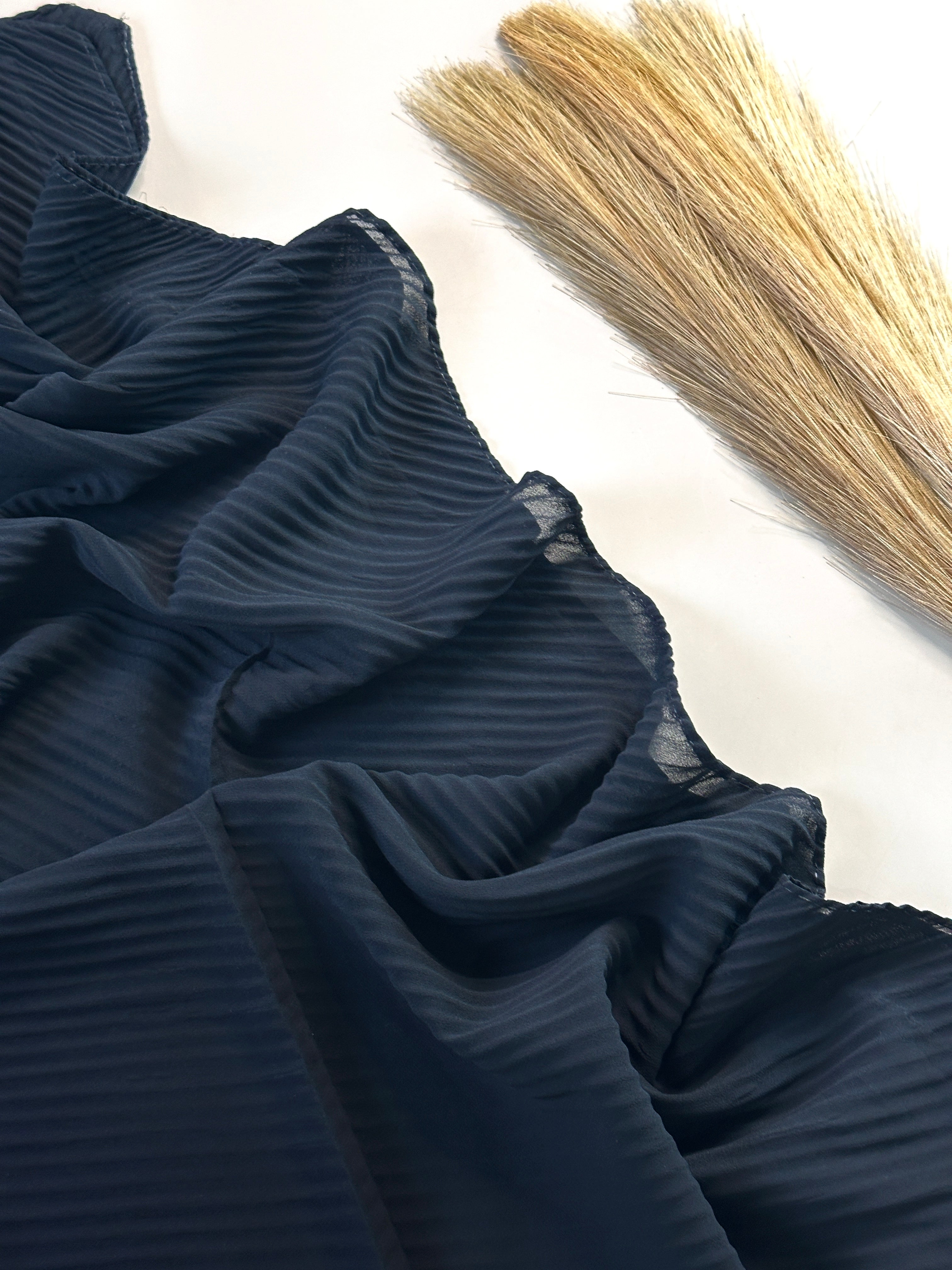 Classic Pleated Georgette Hijabs