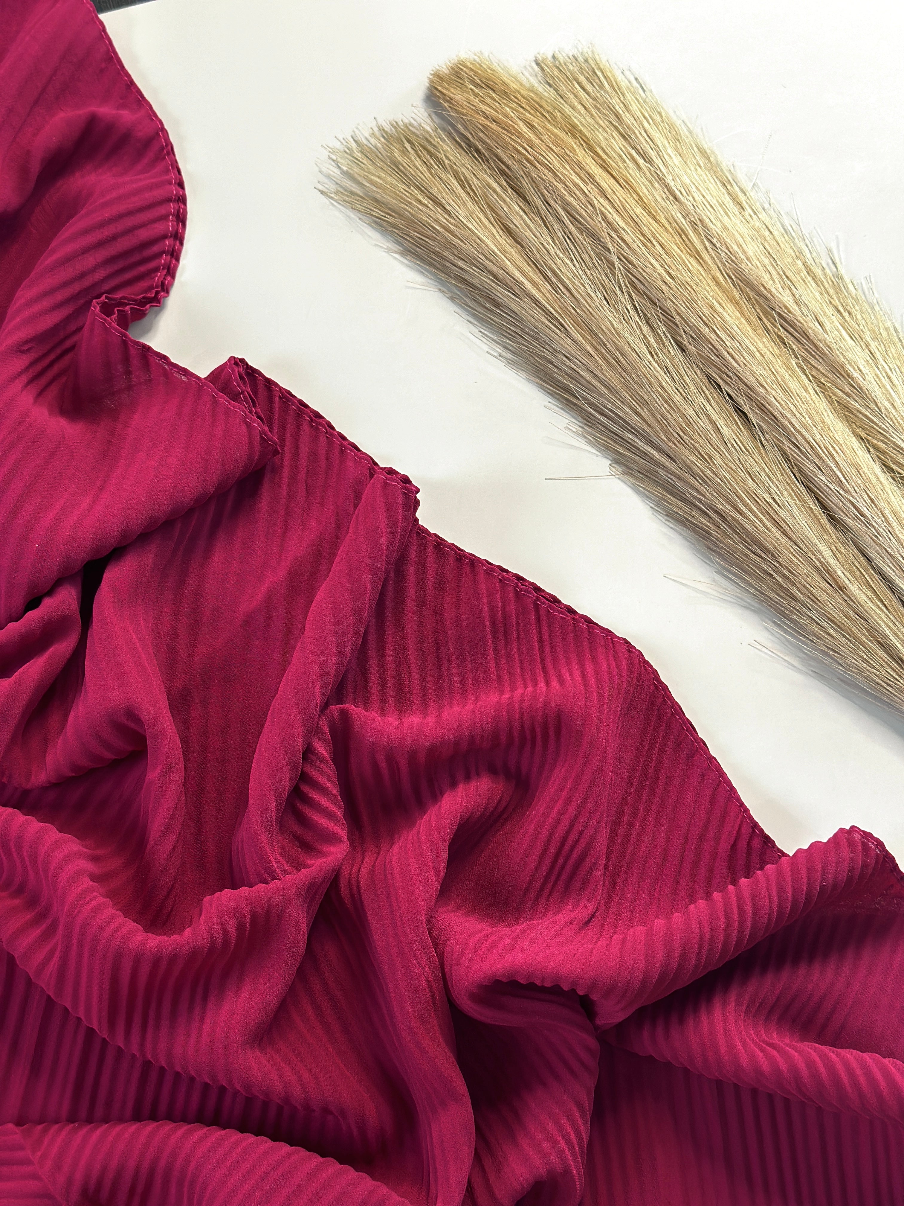 Classic Pleated Georgette Hijabs